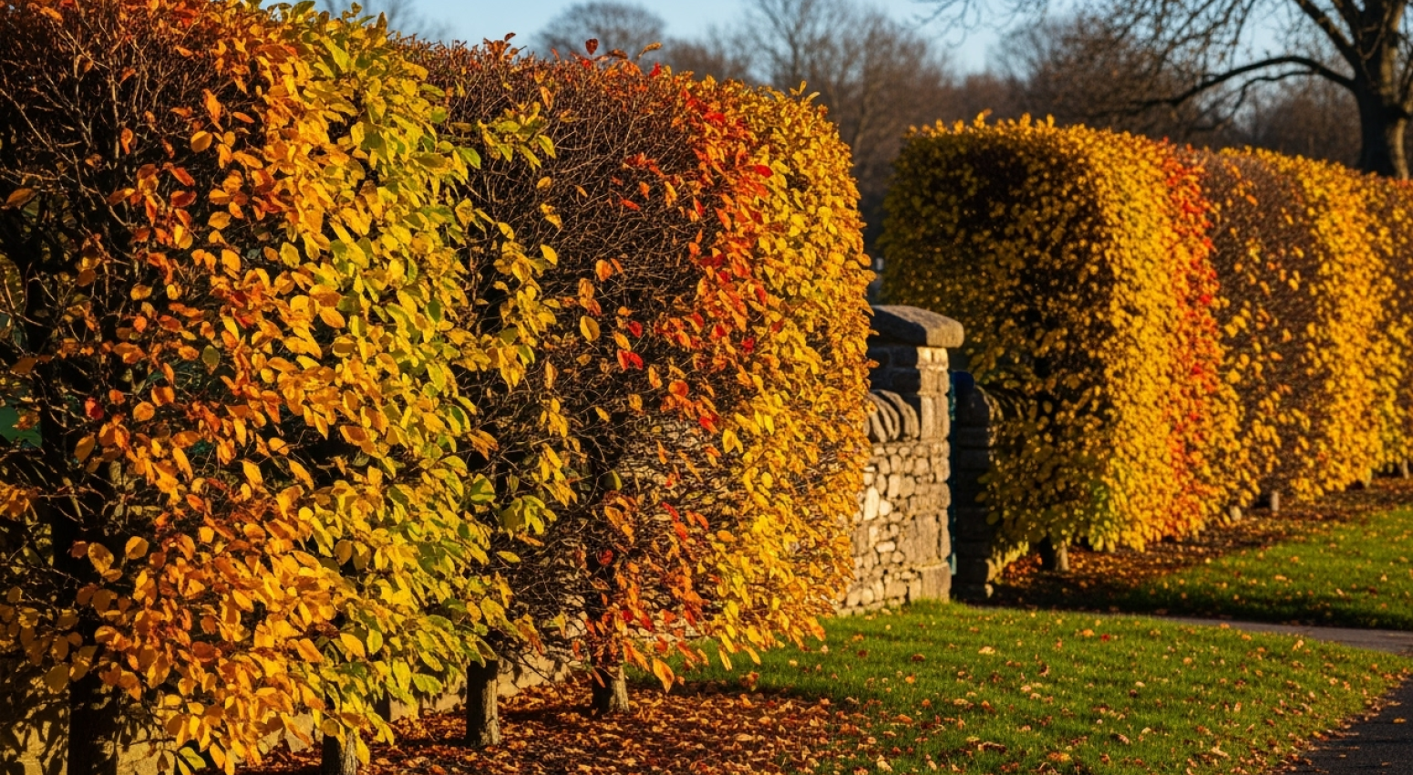 haies à feuilles caducs